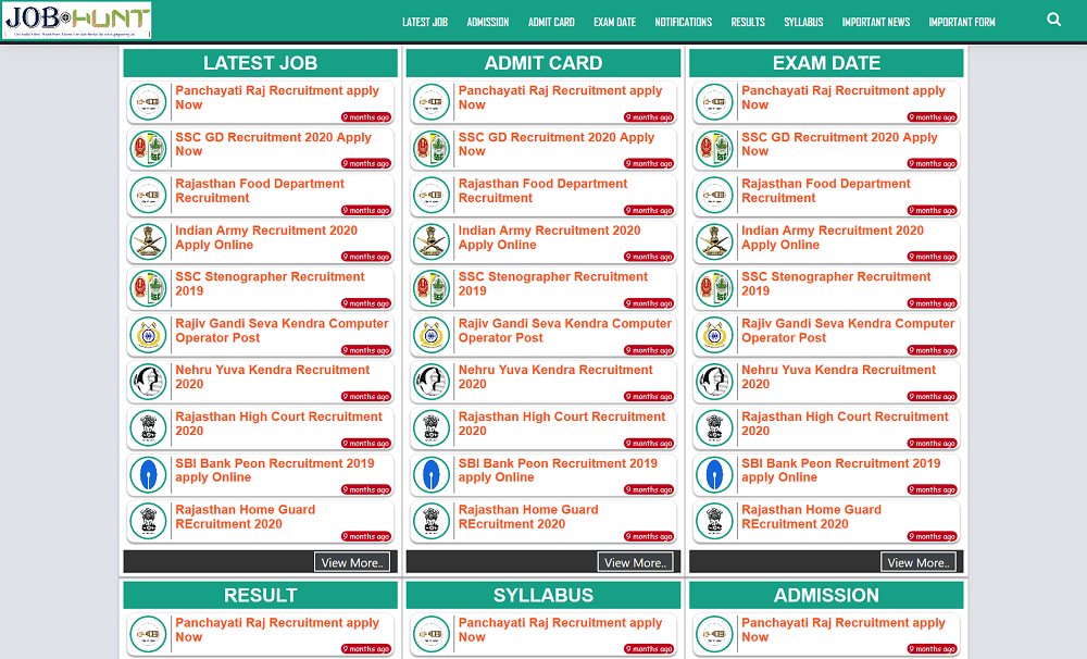 Best Job Theme For WordPress Websites | 10+ job portal website templates 8 Best WordPress Them For Job Portal