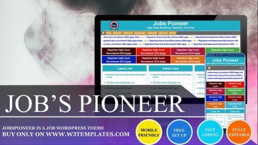 Jobs Pioneer WordPress Theme For Job Portal