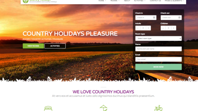 Best WordPress Theme For Hotel Booking 3 Country Holiday WordPress Theme For Hotel Booking