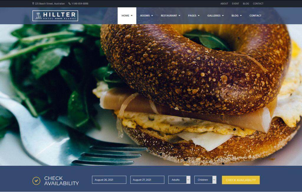 Best WordPress Theme For Hotel Booking 4 Hillter Hotel Booking WordPress theme