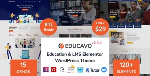 Educavo WordPress Theme GPL W3Templates