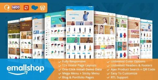 EmallShop WooCommerce Theme GPL W3Templates
