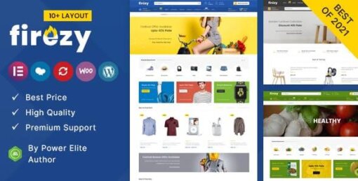 Firezy WooCommerce Theme GPL W3Templates