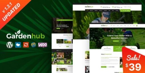 Garden HUB WordPress Theme GPL W3Templates