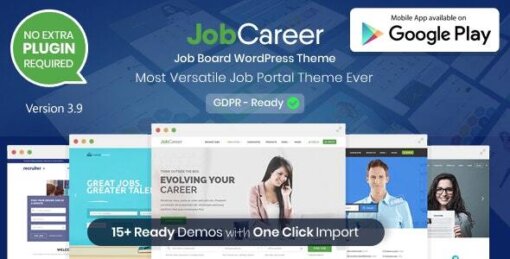 JobCareer WordPress Theme GPL W3Templates