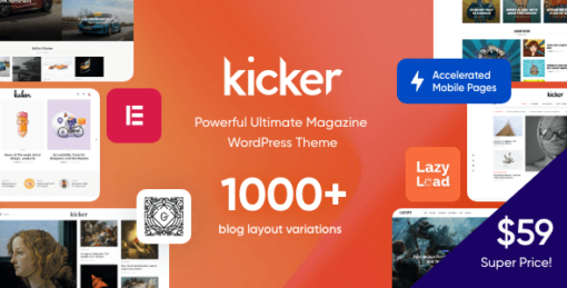 Kicker-WordPress-Theme-W3Templates