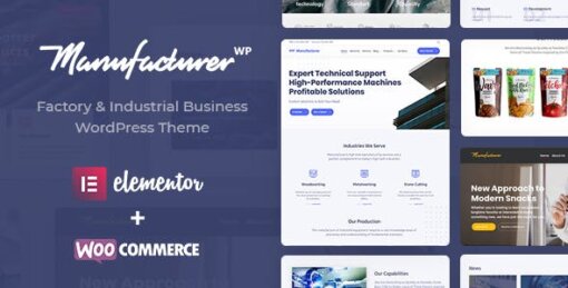 Manufacturer WordPress Theme GPL W3Templates