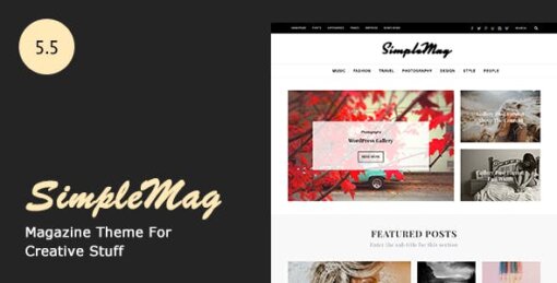 SimpleMag WordPress GPL Theme W3Templates