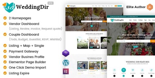 WeddingDir WordPress Theme GPL W3Templates