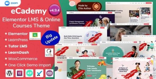 eCademy WordPress Theme GPL W3Templates