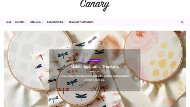 Top-5 Best Quotes Blogger Templates 6 Canary Blogger Template