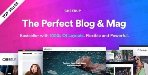 CheerUp WordPress Theme GPL W3Templates