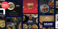 Grand Restaurant WordPress Theme GPL W3Templates
