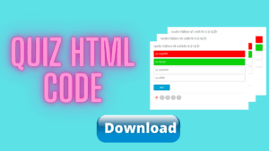 HTML code for creating Quiz in Blogger 3 HTML Quiz Code Blogger