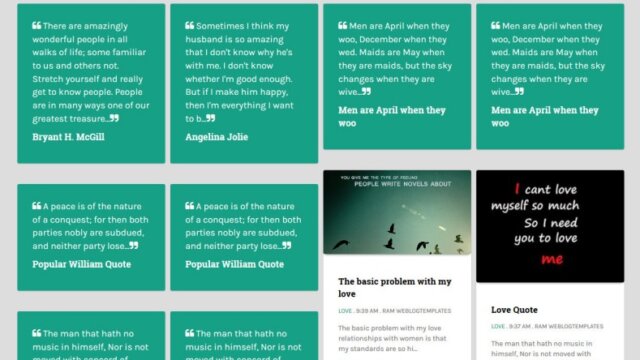Top-5 Best Quotes Blogger Templates 2 Quotes Templates For Blogger