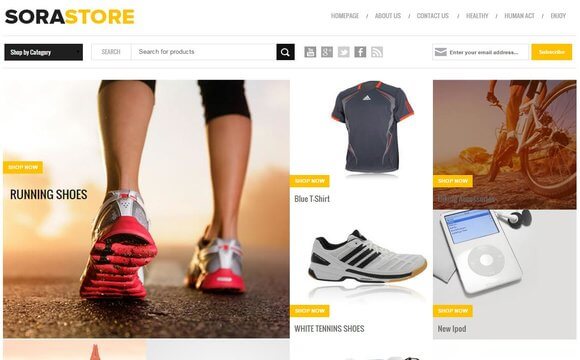 10+ Best Blogger templates for Affiliate Marketing 8 Sora Store Blogger Template affiliate