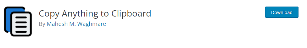 copy anything to clipboard button