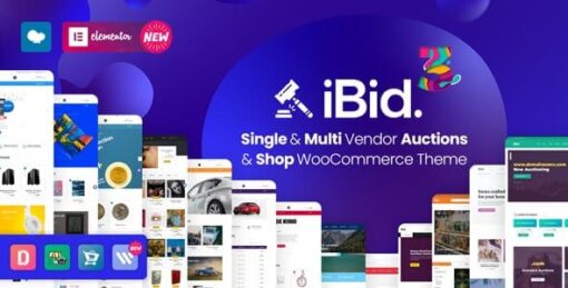 iBid WooCommerce Theme GPL W3Templates