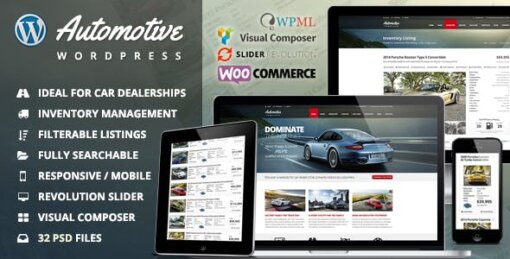 Automotive GPL Theme W3Templates