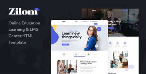 Zilom-Online-Education-Learning-WordPress-Theme-GPL-W3-Templates