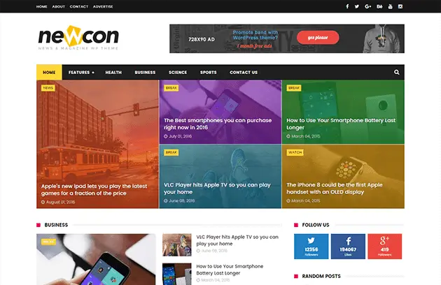 Top-5 Best SEO Friendly Blogger Template Free Download 2 newcon-news-blogger-template-w3templates