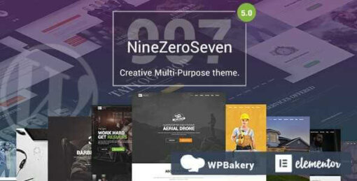907 Theme GPL v5.2.19 For Responsive Multi-Purpose WordPress Websites