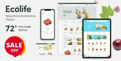 Ecolife Theme GPL v1.0.5 For Organic WooCommerce WordPress Theme