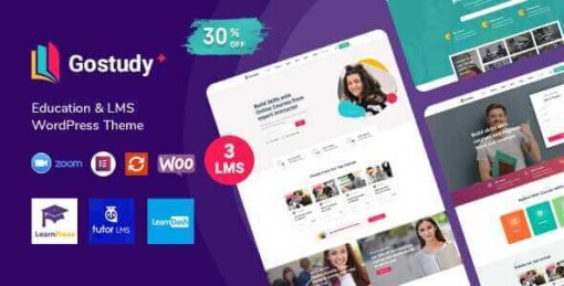 Gostudy Theme GPL v2.2.5 For Education WordPress Websites