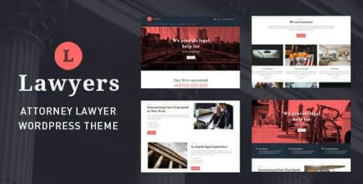Lawyers Theme GPL v4.5.4 For Responsive Legal/Law Business WP Websites