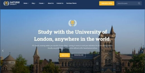 Saturn Theme GPL v1.3.0 For University and Education WordPress