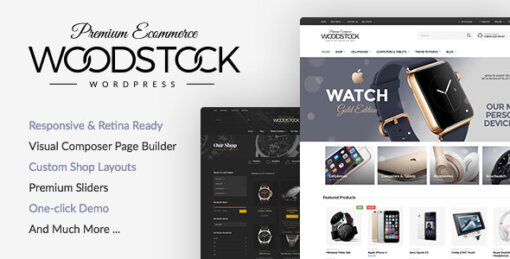 Woodstock Theme GPL v2.8.5 a Electronics Store WooCommerce Websites