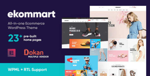 Ekommart Theme GPL For All-in-one eCommerce WordPress Theme