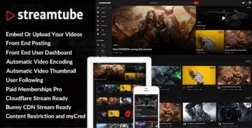 StreamTube Theme GPL