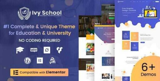 IvyPrep Theme GPL For Education & School WordPress Theme